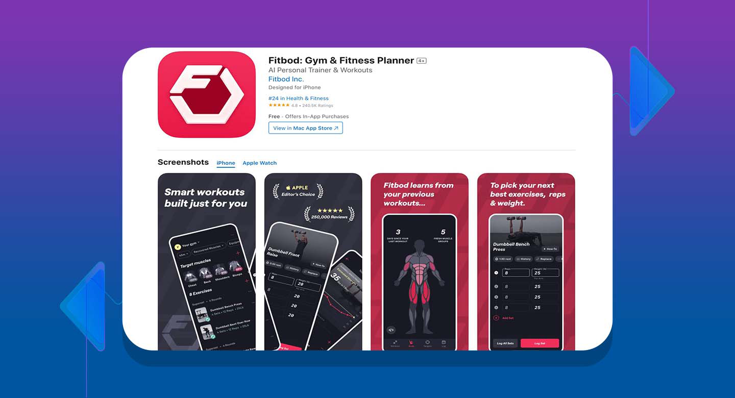 Fitbod؛ مربی هوشمند عضلهساز با دقتی فراتر از انتظار